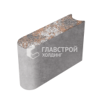 Бортовой камень БРШ 50.20.8, сомон с гранитной крошкой
