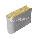Бордюрный камень БРШ 50.20.8, желтый с мраморной крошкой