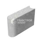 Бортовой камень БРШ 50.20.8, белый с гранитной крошкой