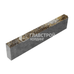 Бордюрный камень  БР 100.20.8, агат-желтый с мраморной крошкой