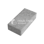Тротуарная плитка 100х200х40, серо-белая на камне