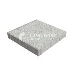 Тротуарная плитка Квадрат 30х30х6 см, белая на камне
